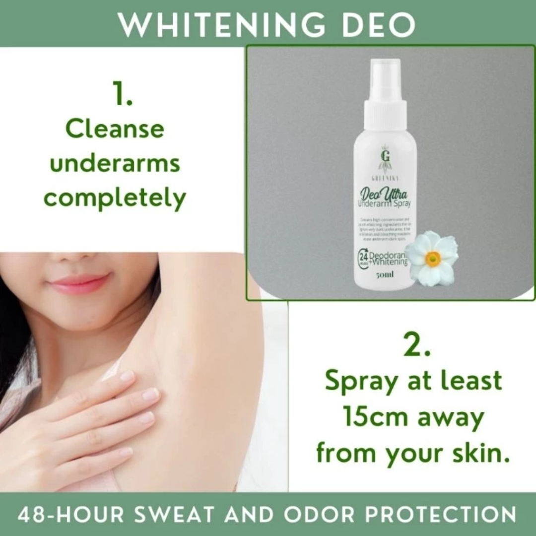 Deo Ultra Underarm Spray Whitening Skin Anti Sweat